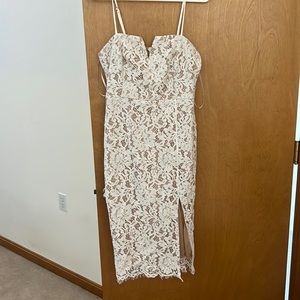 White lace dress